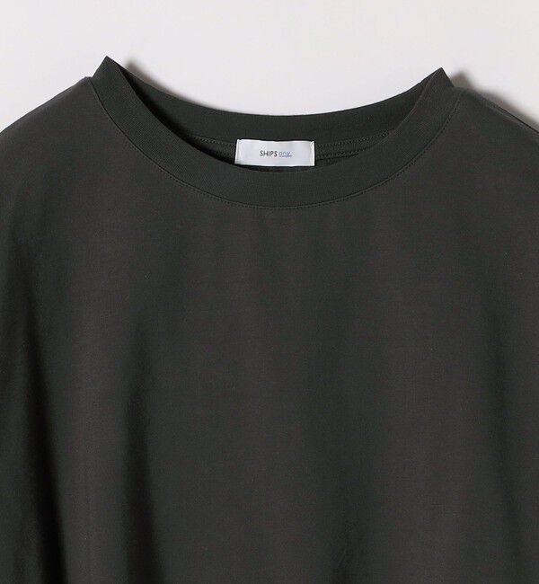 SHIPS any「SHIPS any:〈洗濯機可能〉インレイ ロングスリーブ コンパクト プルオーバー」|Tシャツ・カットソー|