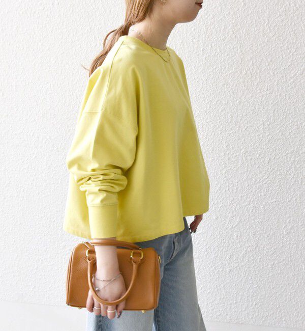 SHIPS any「SHIPS any:〈洗濯機可能〉インレイ ロングスリーブ コンパクト プルオーバー」|Tシャツ・カットソー|