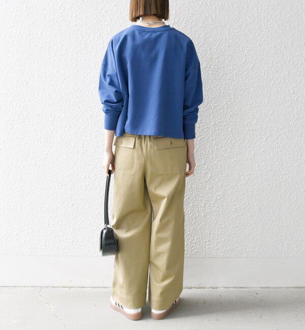 SHIPS any「SHIPS any:〈洗濯機可能〉インレイ ロングスリーブ コンパクト プルオーバー」|Tシャツ・カットソー|