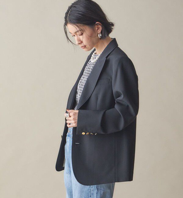 SHIPS for women「SHIPS NINE CASE: ピークド ラペル ジャケット」|テーラードジャケット|