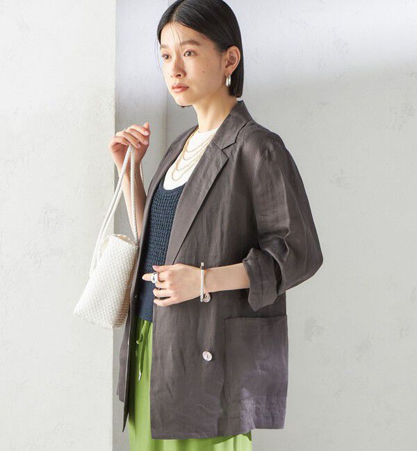 SHIPS for women「〈手洗い可能〉ラミー 4 シアー ジャケット」|テーラードジャケット|