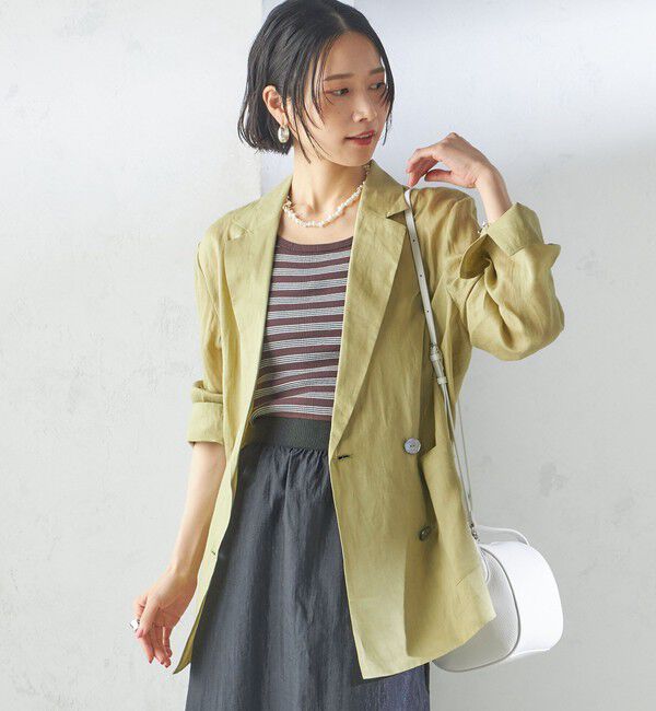 SHIPS for women「〈手洗い可能〉ラミー 4 シアー ジャケット」|テーラードジャケット|