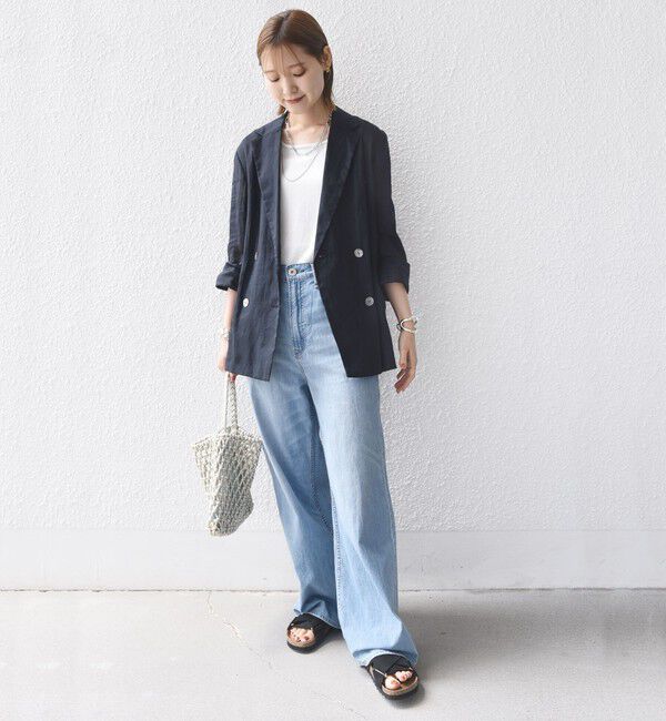 SHIPS for women「〈手洗い可能〉ラミー 4 シアー ジャケット」|テーラードジャケット|