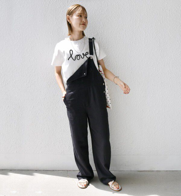 SHIPS for women「【WEB限定】ファンシー コード 刺繍 ロゴ TEE」|Tシャツ・カットソー|