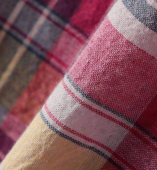 SHIPS any「SHIPS any:〈洗濯機可能〉マドラス チェック オーバーサイズ シャツ」|シャツ・ブラウス|