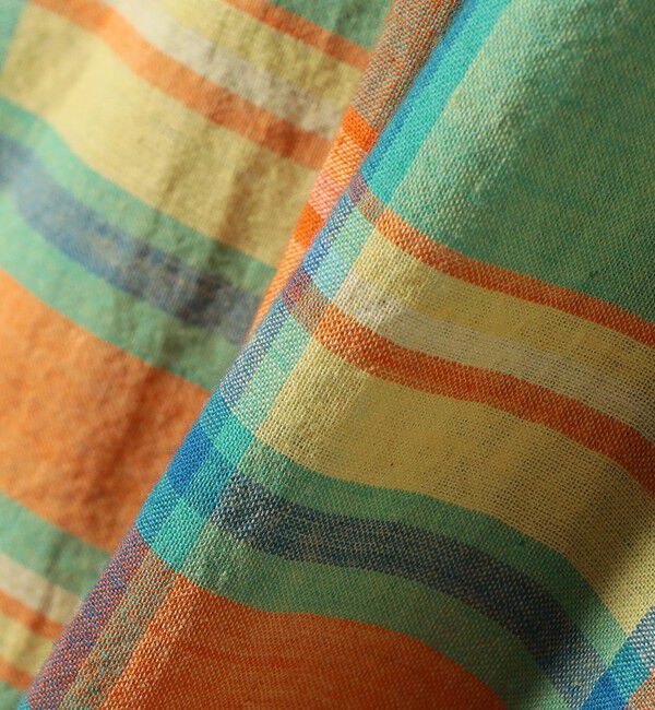 SHIPS any「SHIPS any:〈洗濯機可能〉マドラス チェック オーバーサイズ シャツ」|シャツ・ブラウス|