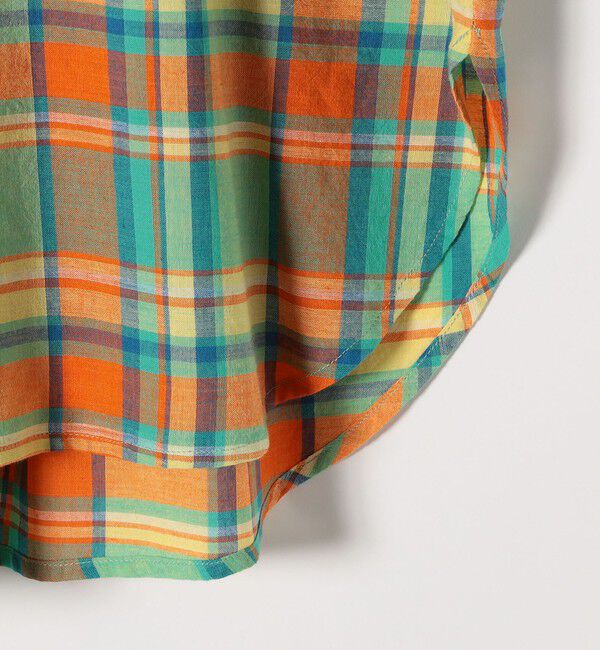 SHIPS any「SHIPS any:〈洗濯機可能〉マドラス チェック オーバーサイズ シャツ」|シャツ・ブラウス|