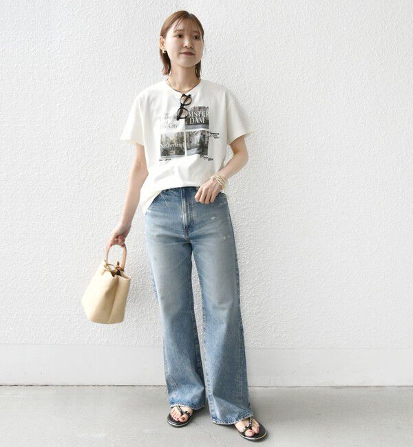 SHIPS for women「【WEB限定】フォト 刺繍 TEE」|Tシャツ・カットソー|