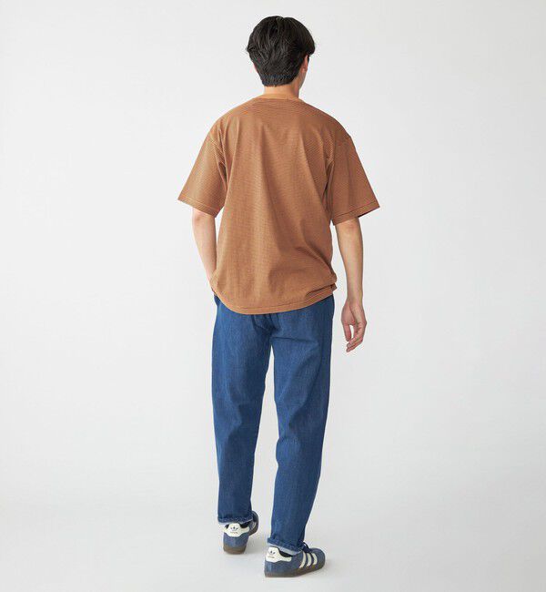 SHIPS「SHIPS: マイクロ ボーダー リンガー Tシャツ」|Tシャツ・カットソー|