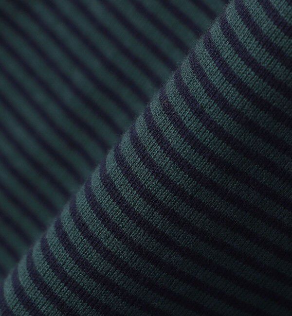 SHIPS「SHIPS: マイクロ ボーダー リンガー Tシャツ」|Tシャツ・カットソー|