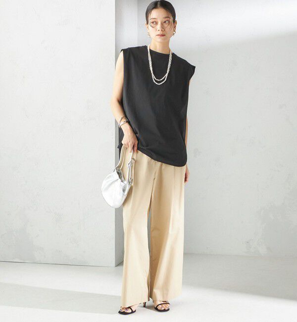 SHIPS for women「〈接触冷感〉ポンチ ノースリーブ プルオーバー」|Tシャツ・カットソー|