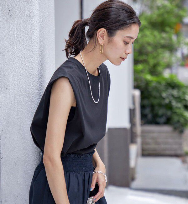 SHIPS for women「〈接触冷感〉ポンチ ノースリーブ プルオーバー」|Tシャツ・カットソー|