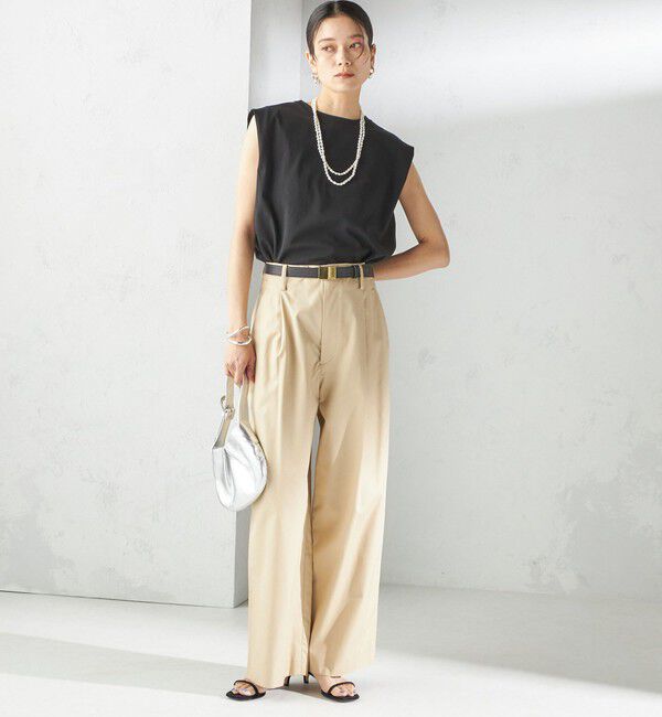 SHIPS for women「〈接触冷感〉ポンチ ノースリーブ プルオーバー」|Tシャツ・カットソー|