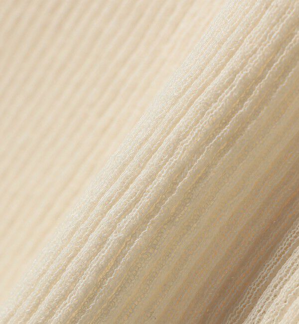 SHIPS for women「〈手洗い可能〉ラミー混 シアー ヘンリー ネック ニット」|ニット・セーター|