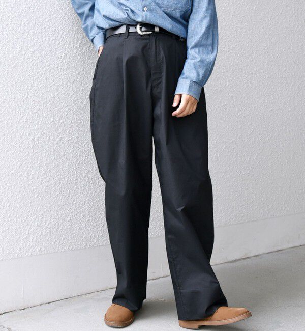 SHIPS any「SHIPS any:〈洗濯機可能〉MERROW ワイド 1タック イージー チノパンツ◇」|チノ|