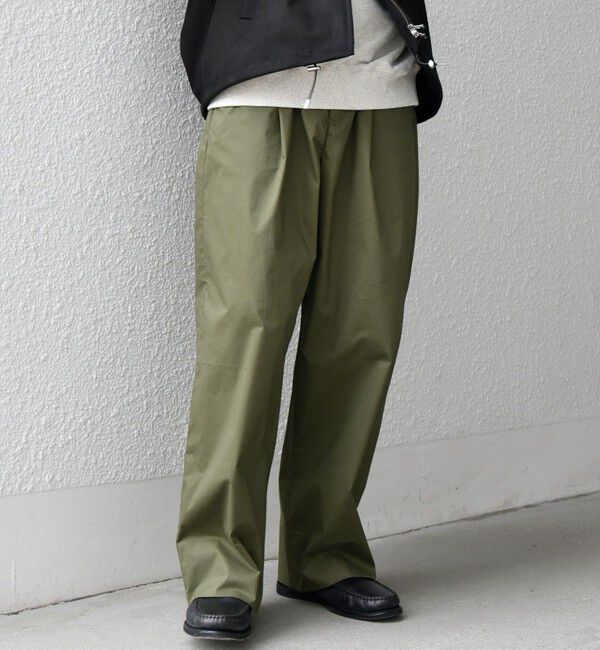 SHIPS any「SHIPS any:〈洗濯機可能〉MERROW ワイド 1タック イージー チノパンツ◇」|チノ|