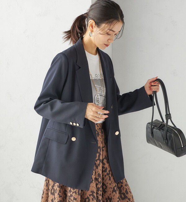 SHIPS for women「ウール ギャバジン ダブル ブレスト ジャケット」|テーラードジャケット|