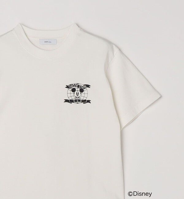 SHIPS any「SHIPS any: /ミッキーマウス/ サイン & ポージング Tシャツ<KIDS>◇」|Tシャツ・カットソー|ホワイト系