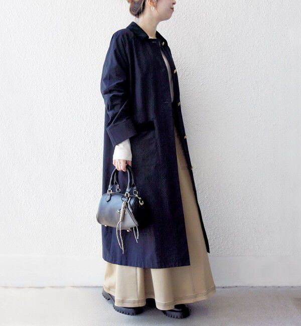 SHIPS any「SHIPS any: ステンカラー Aライン ロング コート」|ステンカラーコート|