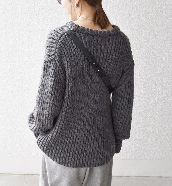 SHIPS any「SHIPS any:〈手洗い可能〉ロービング ルーズ ニット プルオーバー」|ニット・セーター|
