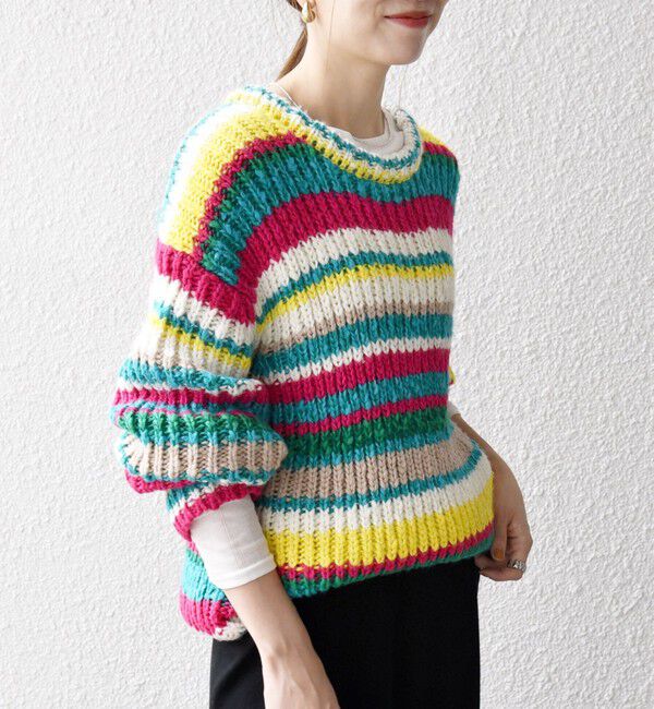 SHIPS any「SHIPS any:〈手洗い可能〉ロービング ルーズ ニット プルオーバー」|ニット・セーター|