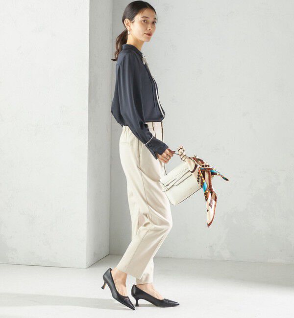 SHIPS for women「〈手洗い可能〉DELEGANT テーパード パンツ（セットアップ対応）」|スラックス|