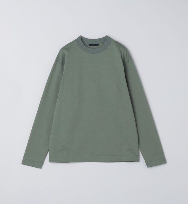 SHIPS「SHIPS: ハイゲージ クルーネック ロングスリーブ Tシャツ」|Tシャツ・カットソー|グリーン