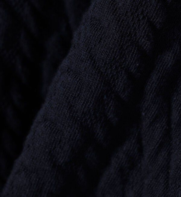 SHIPS for women「〈手洗い可能〉ケーブル ジャージー スキッパー プルオーバー」|Tシャツ・カットソー|