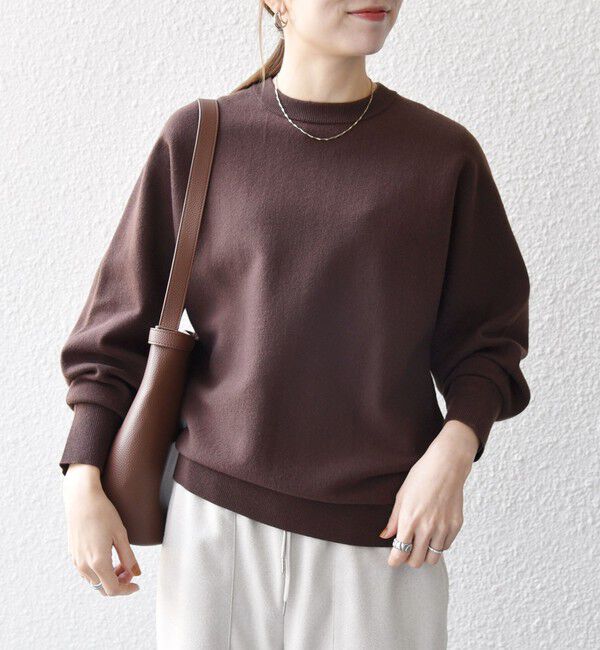 SHIPS any「SHIPS any:〈洗濯機可能〉クルーネック ドルマン ベーシック ニット プルオーバー」|ニット・セーター|