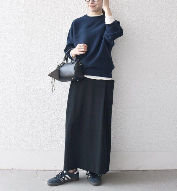 SHIPS any「SHIPS any:〈洗濯機可能〉クルーネック ドルマン ベーシック ニット プルオーバー」|ニット・セーター|