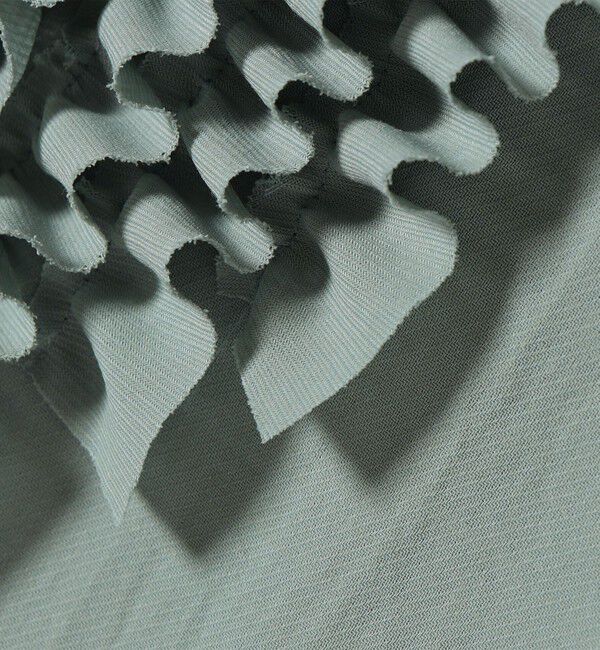 SHIPS for women「〈洗濯機可能〉ポリエステル カルゼ フリル ブラウス」|シャツ・ブラウス|