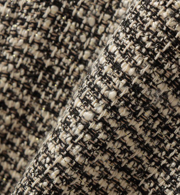 SHIPS for women「トライスピン 杢 ツイード カラーレス ジャケット（セレモニー対応可）」|ノーカラージャケット|