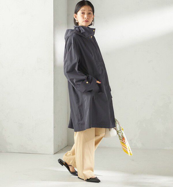 SHIPS for women「〈手洗い可 / 撥水加工 / UVカット〉 スタンドカラー フード コート」|その他|