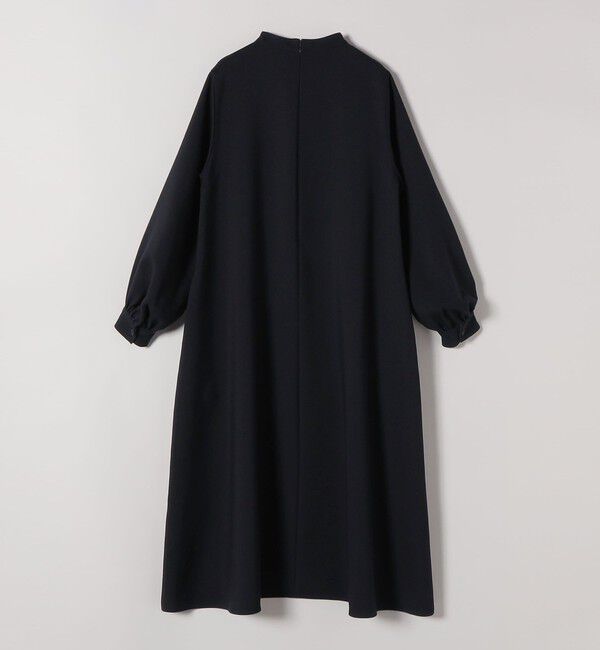 SHIPS any「SHIPS any:〈洗濯機可能〉ダブルクロス フリル パフ スリーブ ワンピース［NAVY BLUE］」|ワンピース|
