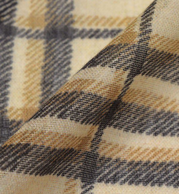 SHIPS「SHIPS: イタリア製 ライト ウェイト オーバー チェック ストール」|ストール|