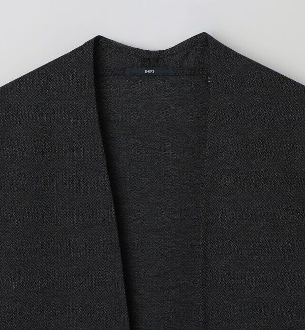 SHIPS「SHIPS: 〈セットアップ対応〉ジャカード ノーカラー カーディガン」|カーディガン|