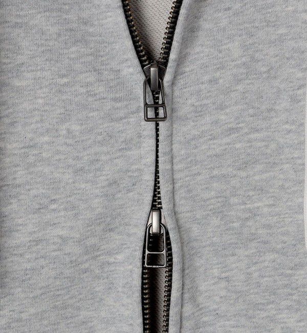 SHIPS「【WEB限定】SHIPS: クロップド ワイド ワンポイント ロゴ ジップアップ フーディー」|パーカー|