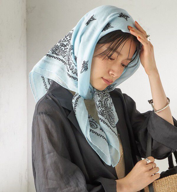 SHIPS for women「【一部SHIPS別注】destin: バンダナ カレ 90&times;90」|バンダナ・スカーフ|