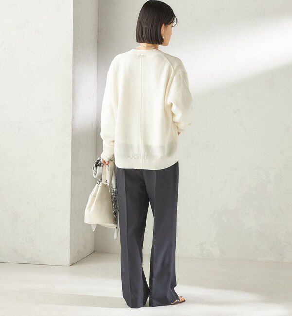 SHIPS for women「〈手洗い可能〉ブライト ペーパー Vネック ニット カーディガン」|カーディガン|