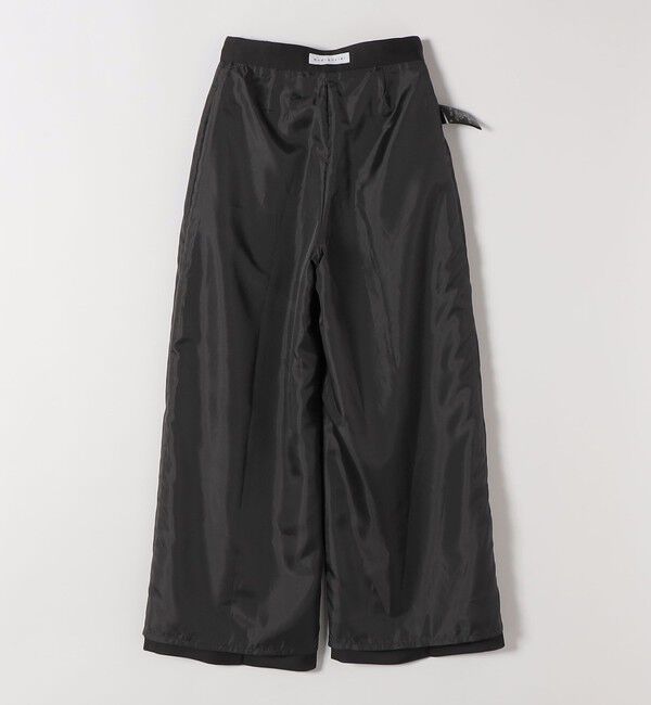 quaranciel「quaranciel:〈手洗い可能〉サテン ワイド ストレート スラックス」|その他|