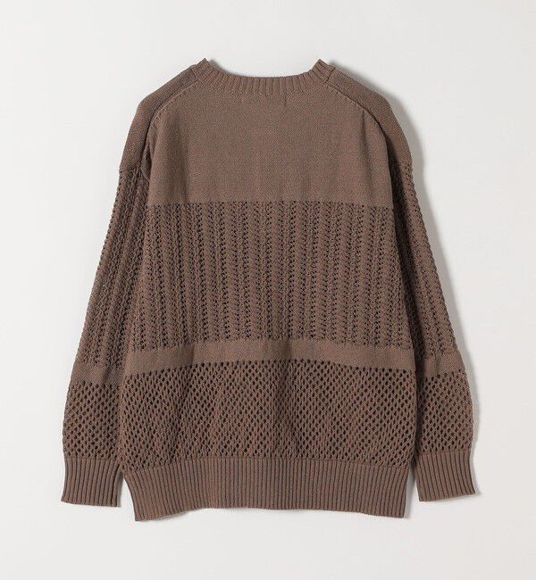 quaranciel「quaranciel:〈手洗い可能〉透かし編み スキッパー ニット プルオーバー」|ニット・セーター|