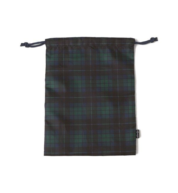 SHIPS KIDS「SHIPS KIDS:オリジナル タータンチェック 巾着 バッグ 2点セット」|エコバッグ|