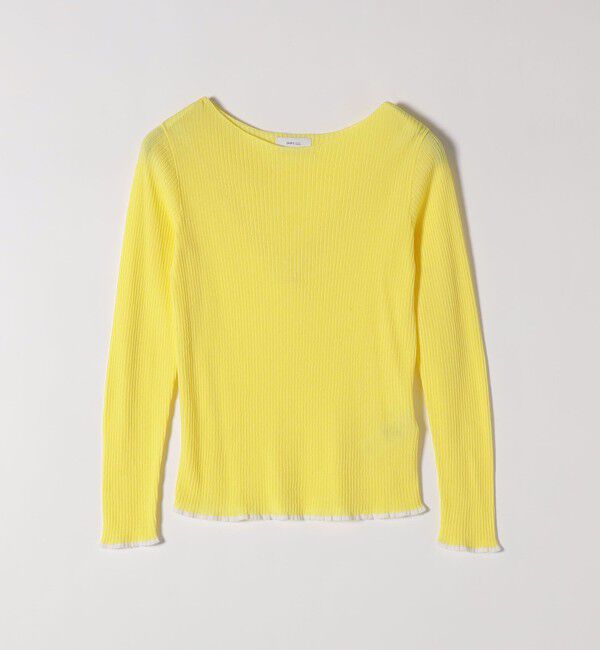 SHIPS any「SHIPS any:〈手洗い可能〉コットン ミックス 配色 リブ ニット プルオーバー」|ニット・セーター|