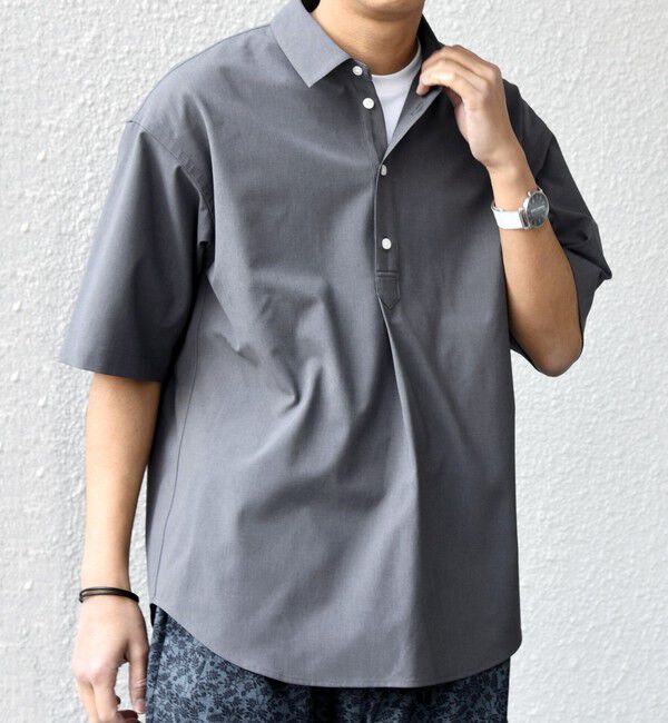 SHIPS any「SHIPS any:〈吸水速乾〉Rapidry ボタンダウン レギュラーカラー 半袖 シャツ(セットアップ対応)◇」|シャツ・ブラウス|