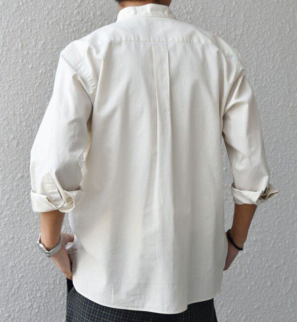 SHIPS any「SHIPS any:〈洗濯機可能〉コットン/リネン 7分袖 バンドカラー ポケット シャツ◇」|シャツ・ブラウス|