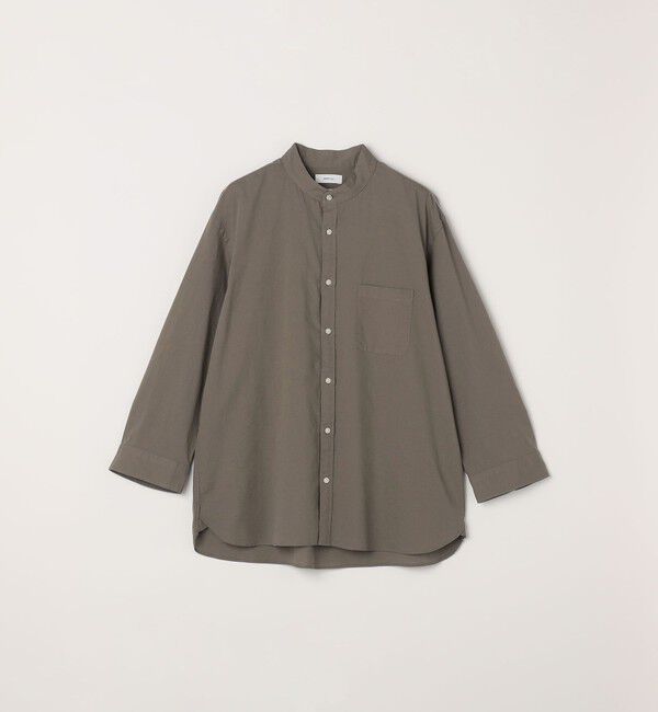 SHIPS any「SHIPS any:〈洗濯機可能〉コットン/リネン 7分袖 バンドカラー ポケット シャツ◇」|シャツ・ブラウス|