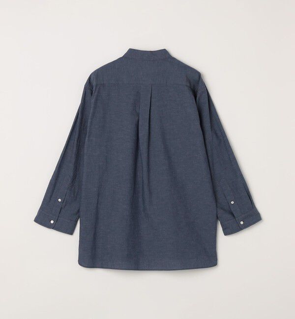 SHIPS any「SHIPS any:〈洗濯機可能〉コットン/リネン 7分袖 バンドカラー ポケット シャツ◇」|シャツ・ブラウス|