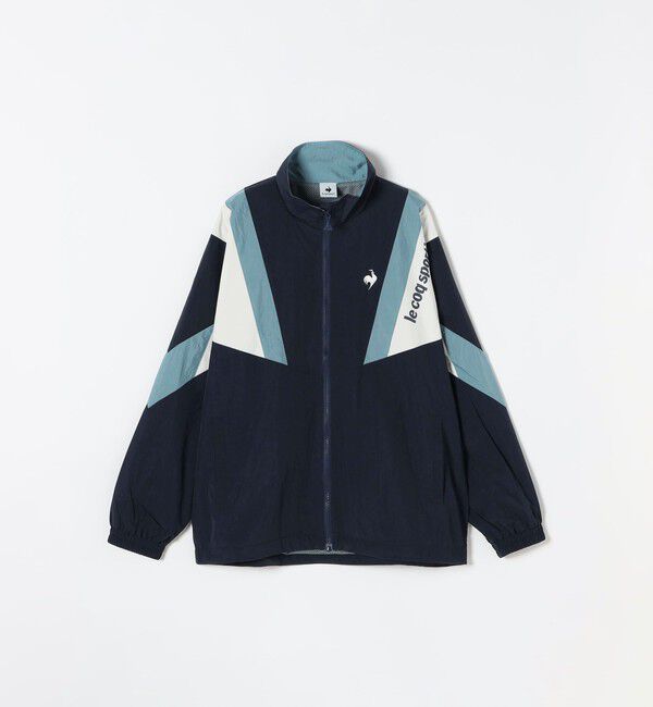 SHIPS any「le coq sportif:〈撥水加工/洗濯機可能〉ナイロン ウィンドブレーカー ジャケット」|アウトドア|ネイビー