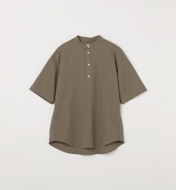 SHIPS any「SHIPS any: 360&deg; THE CIRCLE STRETCH リネン混 バンドカラーシャツ◆」|シャツ・ブラウス|