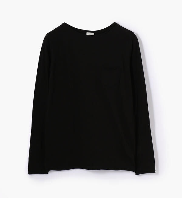 GALERIE VIE「コットン ボートネックプルオーバー」|Tシャツ・カットソー|19 ブラック